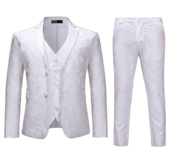 2pcs mens floral party tuxedo suit jacketpants white single breasted suits with pants men wedding prom suit men costume homme9385446, White;black
2pcs mens floral party tuxedo suit jacketpants white single breasted suits with pants men wedding prom suit men costume homme9385446, White;black