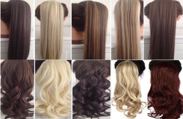 18inches long wavy real natural ponytail clip in ponytails hair extensions wrap around on synthetic hair piece for human5841087, Black
18inches long wavy real natural ponytail clip in ponytails hair extensions wrap around on synthetic hair piece for human5841087, Black