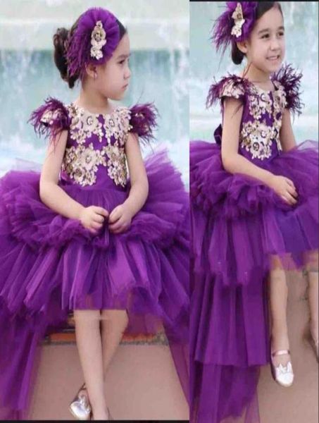purple new ball gown girls pageant dresses jewel neck gold lace feather short sleeves puffy tiered high low length kids party birt1065029, White;red
purple new ball gown girls pageant dresses jewel neck gold lace feather short sleeves puffy tiered high low length kids party birt1065029, White;red