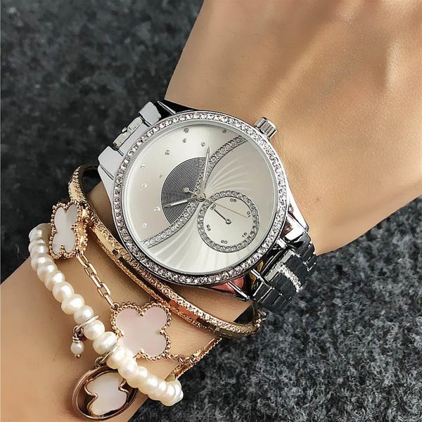 fashion m crystal design brand watches women's girl metal steel band quartz wrist watch m75240c, Slivery;brown
fashion m crystal design brand watches women's girl metal steel band quartz wrist watch m75240c, Slivery;brown