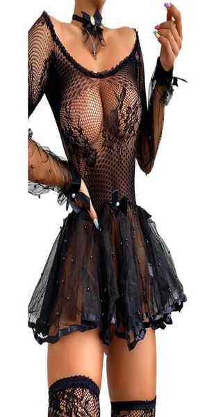 female dress lace floral bras sets round neck long sleeve hollow out 1piece lingerie for summer black9789647, Red;black
female dress lace floral bras sets round neck long sleeve hollow out 1piece lingerie for summer black9789647, Red;black