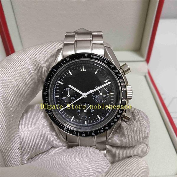 with original box men chronograph watch mens black dial chrono work professional stainless steel bracelet quartz movem297w, Slivery;brown
with original box men chronograph watch mens black dial chrono work professional stainless steel bracelet quartz movem297w, Slivery;brown