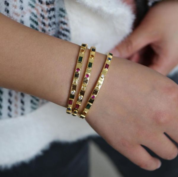 gold color korean design bracelets bangles for women bezel rainbow square round cubic zircons buckle bangles simple bangles gift3423741, Golden;silver
gold color korean design bracelets bangles for women bezel rainbow square round cubic zircons buckle bangles simple bangles gift3423741, Golden;silver