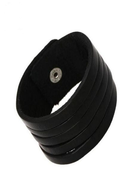 punk rock genuine cow leather cuff bracelet multilayer black cowhide male hand wrap bracelet wristband bangle for men jewelry2223626, White
punk rock genuine cow leather cuff bracelet multilayer black cowhide male hand wrap bracelet wristband bangle for men jewelry2223626, White