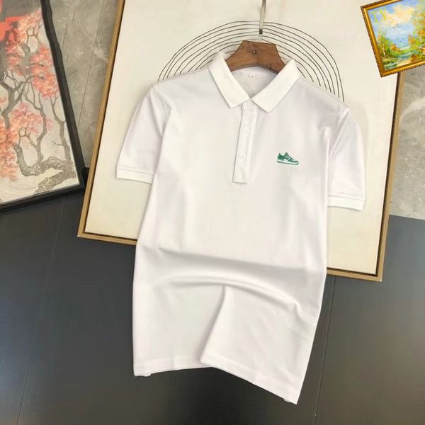 designer polo shirt embroidered short sleeved cotton polos men t shirt fashion clothing summer luxury top, White;black
designer polo shirt embroidered short sleeved cotton polos men t shirt fashion clothing summer luxury top, White;black