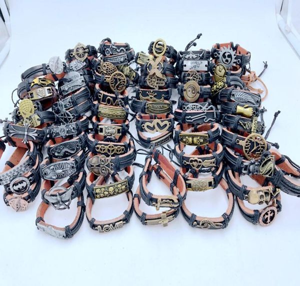 200pcslot mix style metal leather cuff charm bracelets for men039s women039s jewelry party gifts bangle dhl 3402191, Golden;silver
200pcslot mix style metal leather cuff charm bracelets for men039s women039s jewelry party gifts bangle dhl 3402191, Golden;silver