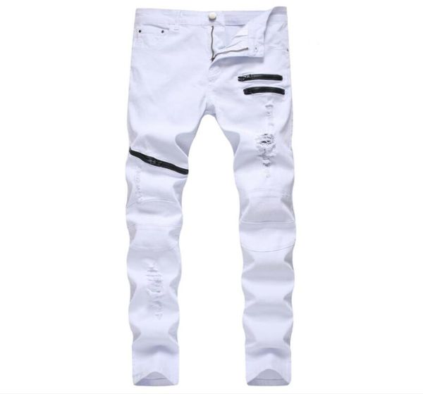 2021 mens jeans distressed motorcycle biker rock skinny slim ripped hole stripe fashionable zipper design denim pants4190812, Blue
2021 mens jeans distressed motorcycle biker rock skinny slim ripped hole stripe fashionable zipper design denim pants4190812, Blue