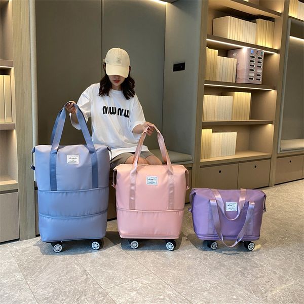 bag organizer foldable storage bag with wheels expandable portable luggage bags outdoor travel rolling pack large capacity woman shopping ba, Blue;pink
bag organizer foldable storage bag with wheels expandable portable luggage bags outdoor travel rolling pack large capacity woman shopping ba, Blue;pink