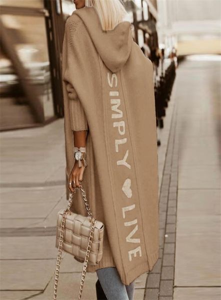 autumn winter women sweater cardigan fashion letter printed hooded sweater coats casual long sleeve knitted loose overcoats 2201243539984, White
autumn winter women sweater cardigan fashion letter printed hooded sweater coats casual long sleeve knitted loose overcoats 2201243539984, White