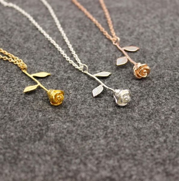 new luxury women fashion delicate rose necklace final rose flower rose gold silver pendant8328581
new luxury women fashion delicate rose necklace final rose flower rose gold silver pendant8328581