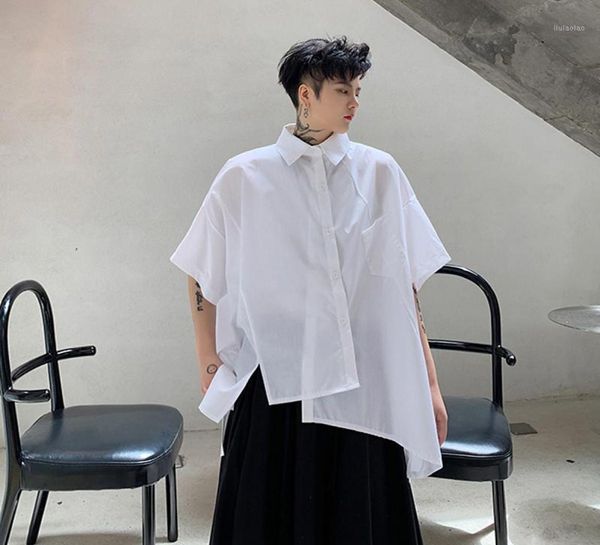 japanese hair style asymmetric stitching shirt men039s short sleeve minority yamamoto dark fashion personality brand casual shi5008773, White;black
japanese hair style asymmetric stitching shirt men039s short sleeve minority yamamoto dark fashion personality brand casual shi5008773, White;black