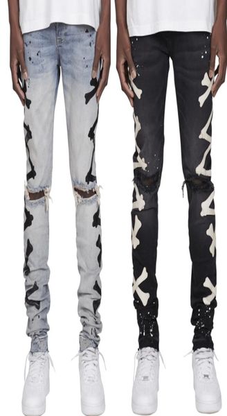 men039s jeans bone pattern patchwork jean hombre motorcycle pants fall streetwear ripped jean noir homme zipper pant for men4218750, Blue
men039s jeans bone pattern patchwork jean hombre motorcycle pants fall streetwear ripped jean noir homme zipper pant for men4218750, Blue