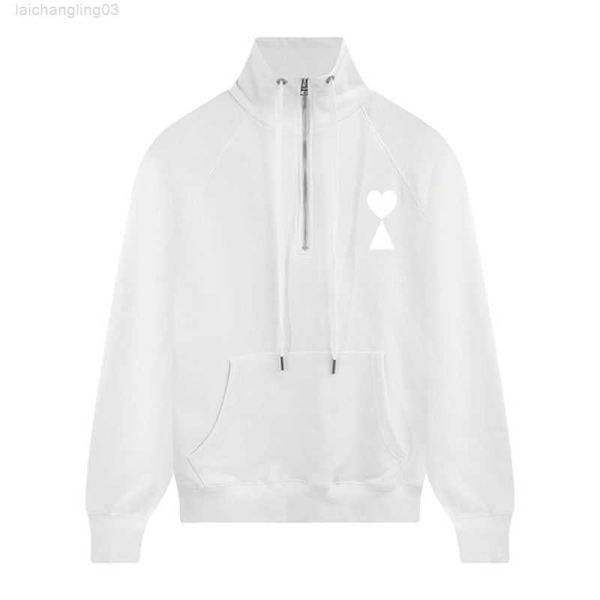 designer amis hoodie women's fashion luxury brand loose a-line small red heart couple casual standing neck half zipjdv9, Black
designer amis hoodie women's fashion luxury brand loose a-line small red heart couple casual standing neck half zipjdv9, Black