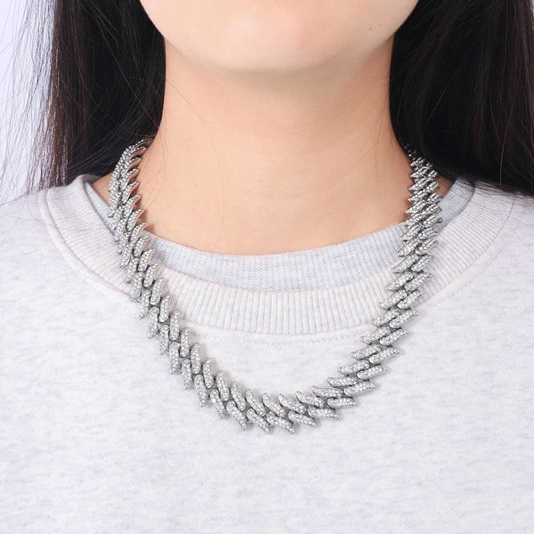 designer new men's and women's full diamond flame spiked cuban chain chunky necklace hip hop rap jewelry bracelet, Silver
designer new men's and women's full diamond flame spiked cuban chain chunky necklace hip hop rap jewelry bracelet, Silver
