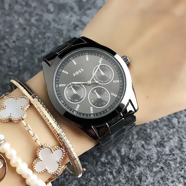 brand watch women lady girl 3 dials style dial metal steel band quartz wrist watches fo052606, Slivery;brown
brand watch women lady girl 3 dials style dial metal steel band quartz wrist watches fo052606, Slivery;brown
