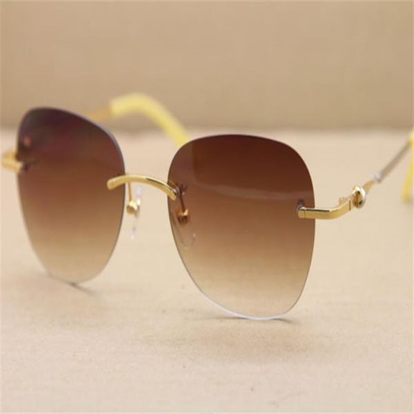 fashion rimless 6725358 sunglasses outdoors driving glasses frame c decoration gold frame eyewear size58-20-140mm334t, White;black
fashion rimless 6725358 sunglasses outdoors driving glasses frame c decoration gold frame eyewear size58-20-140mm334t, White;black