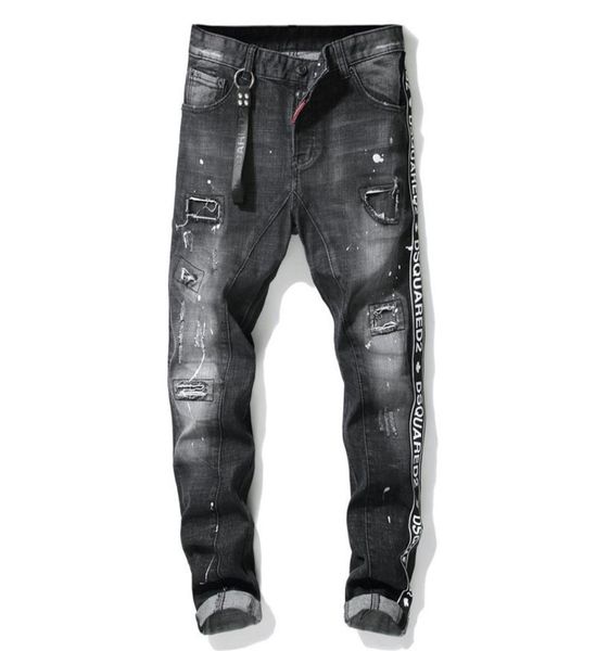 2020 mens badge rips stretch black jeans fashion designer slim fit washed motocycle denim pants panelled hip hop trousers9338667, Blue
2020 mens badge rips stretch black jeans fashion designer slim fit washed motocycle denim pants panelled hip hop trousers9338667, Blue