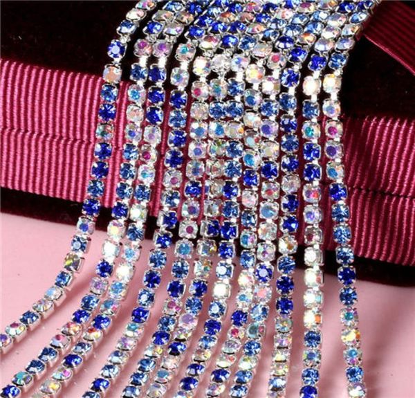 10 yardlot 28mm mix colour ab diamond claw chain silver metal base diy bling materials encryption claw chain decoration4903372, Blue;slivery
10 yardlot 28mm mix colour ab diamond claw chain silver metal base diy bling materials encryption claw chain decoration4903372, Blue;slivery