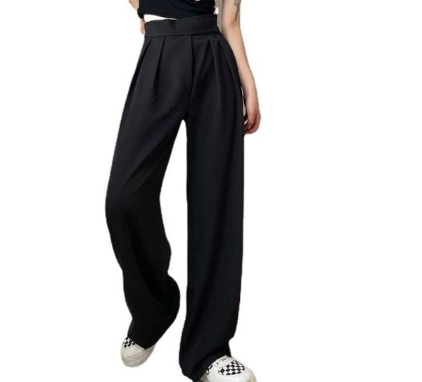 solid black casual pants women wide leg trousers office lady adjustable waist mopping draped baggy elegant tender1533297, Black;white
solid black casual pants women wide leg trousers office lady adjustable waist mopping draped baggy elegant tender1533297, Black;white