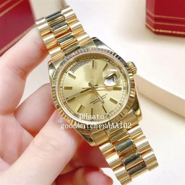 classic series wristwatches 41mm 36mm 118238 228238 yellow dial bezel asia eta 2813 movement automatic luxury mens watch watches2329, Slivery;brown
classic series wristwatches 41mm 36mm 118238 228238 yellow dial bezel asia eta 2813 movement automatic luxury mens watch watches2329, Slivery;brown