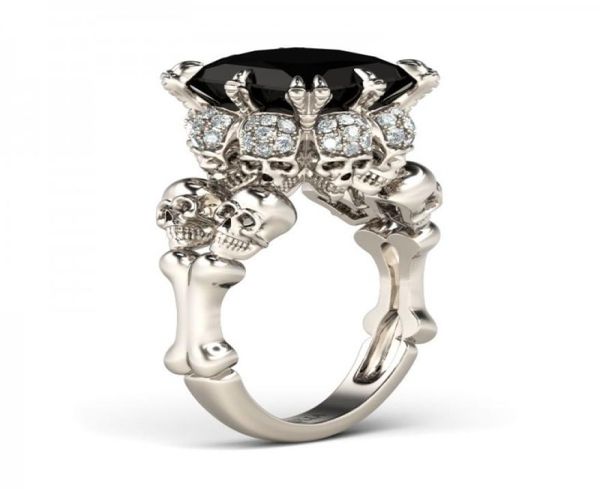 size 510 vintage punk fashion jewelry 10kt white gold filled princess cut black sapphire cz diamond party women wedding skull rin4381399, Slivery;golden
size 510 vintage punk fashion jewelry 10kt white gold filled princess cut black sapphire cz diamond party women wedding skull rin4381399, Slivery;golden