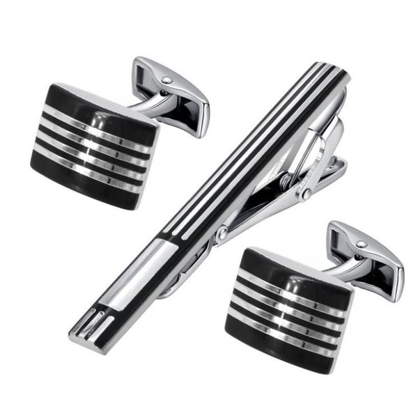 yoursfs black stripes cuff links tie clip set fashion apparel 18k gold plated man anniversary christmas gift business clothing shi3395609, Silver;golden
yoursfs black stripes cuff links tie clip set fashion apparel 18k gold plated man anniversary christmas gift business clothing shi3395609, Silver;golden