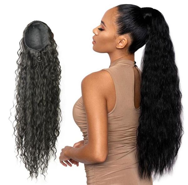 synthetic water wave long ponytail hairpiece wrap on clip hair extensions ombre brown curly pony tail blonde wavy fake hair ponyta4481030, Black
synthetic water wave long ponytail hairpiece wrap on clip hair extensions ombre brown curly pony tail blonde wavy fake hair ponyta4481030, Black