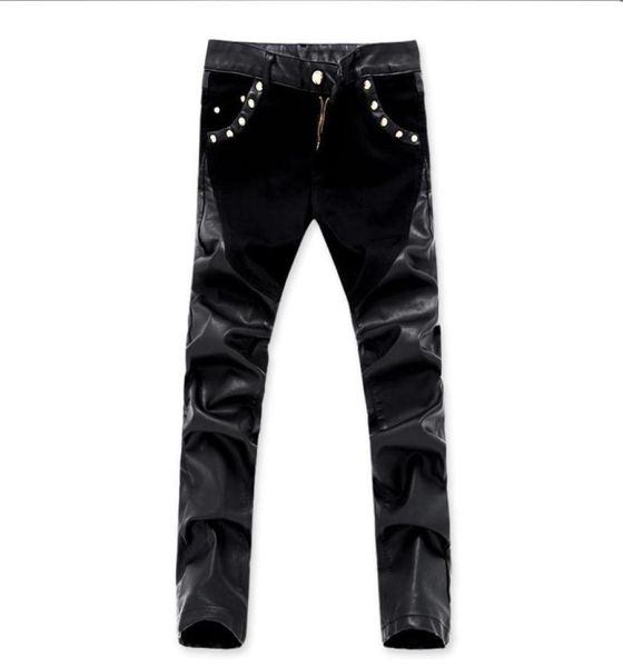 men039s jeans arrivals casual men slim fit leather pants skinny denim trousers 28 364834863, Blue
men039s jeans arrivals casual men slim fit leather pants skinny denim trousers 28 364834863, Blue