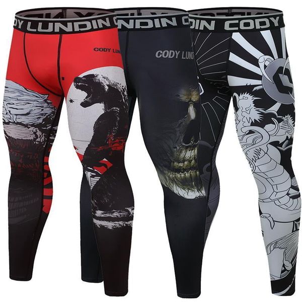 men's pants mens compressie broek quick dry fit sportkleding running tights mannen legging fitness training sport gym printing leggings, Black
men's pants mens compressie broek quick dry fit sportkleding running tights mannen legging fitness training sport gym printing leggings, Black
