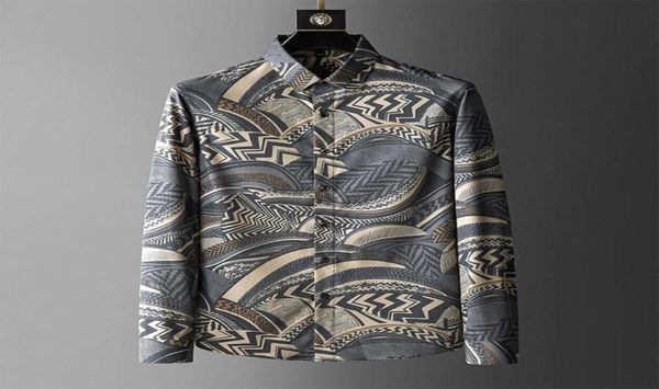 men039s casual shirts business italy slim dress shirt social party banquet men camisas luxury print flower long mouwen8923972, White;black 
men039s casual shirts business italy slim dress shirt social party banquet men camisas luxury print flower long mouwen8923972, White;black