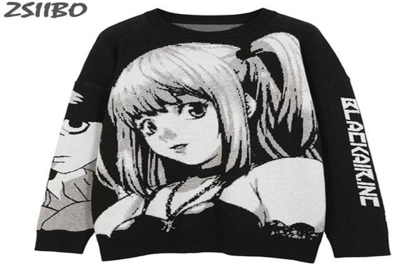 vintage mens hiphop streetwear harajuku sweater retro japanese style anime girl knitted sweater 2021 autumn cotton pullover 7831557, White;black
vintage mens hiphop streetwear harajuku sweater retro japanese style anime girl knitted sweater 2021 autumn cotton pullover 7831557, White;black