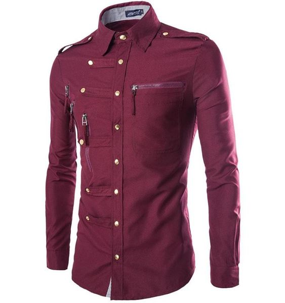 new mens shirt jacket coats spring autumn domineering slim longsleeved lapel blouse complex multibutton metal decorative coat9398788, White;black
new mens shirt jacket coats spring autumn domineering slim longsleeved lapel blouse complex multibutton metal decorative coat9398788, White;black