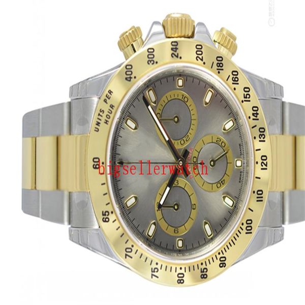 luxury wristwatch 116523 mens silver stainless steel ceramic bezel greyno chronograph dial 40mm mechanical watches new arrival box283x, Slivery;brown
luxury wristwatch 116523 mens silver stainless steel ceramic bezel greyno chronograph dial 40mm mechanical watches new arrival box283x, Slivery;brown