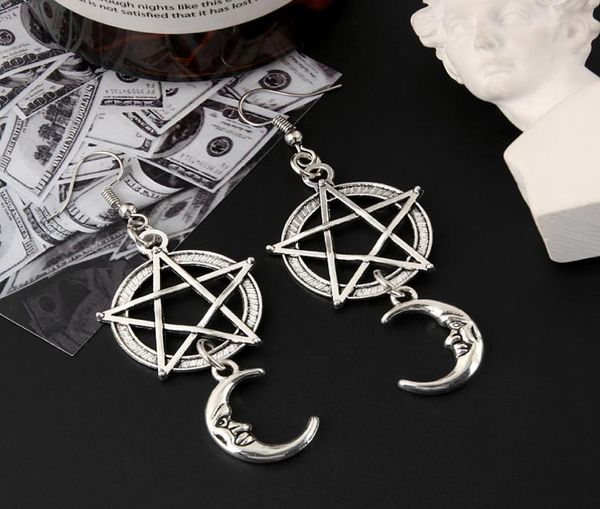 new fashion gothic retro punk vintage pentagram moon charms dangle earrings for women jewelry party gifts4045471, Golden
new fashion gothic retro punk vintage pentagram moon charms dangle earrings for women jewelry party gifts4045471, Golden