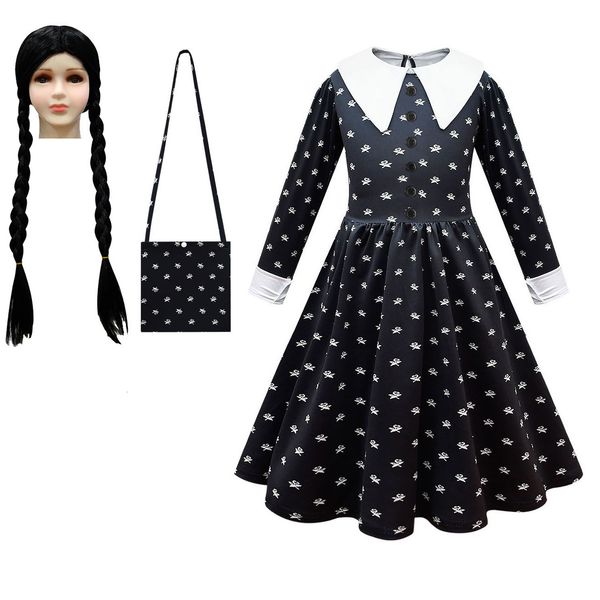 girl's dresses girl dress for girls wednesday addams family cosplay costume black print vintage gothic outfits halloween costume kids d, Red;yellow
girl's dresses girl dress for girls wednesday addams family cosplay costume black print vintage gothic outfits halloween costume kids d, Red;yellow