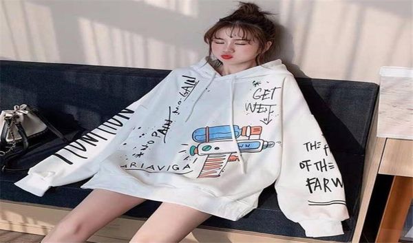 2020 white women loose sweatshirts autumn long sleeve cute cartoon print harajuku hoodie streetwear kwaii oversized girls y202857895, Black
2020 white women loose sweatshirts autumn long sleeve cute cartoon print harajuku hoodie streetwear kwaii oversized girls y202857895, Black