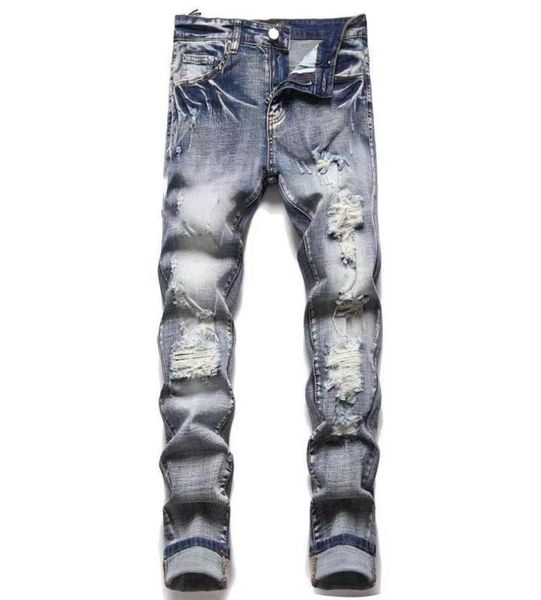 new mens designer ripped jeans hiphop high street fashion fashion brand cycling motorcycle embroidery closefitting slim pencil p1838943, Blue
new mens designer ripped jeans hiphop high street fashion fashion brand cycling motorcycle embroidery closefitting slim pencil p1838943, Blue