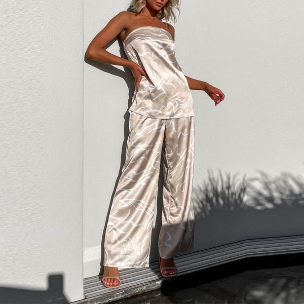 womens two piece pants fashion lady pajamas outfit simple abstract line casual strapless bra set women silk satin comfortable suit home clot, White
womens two piece pants fashion lady pajamas outfit simple abstract line casual strapless bra set women silk satin comfortable suit home clot, White