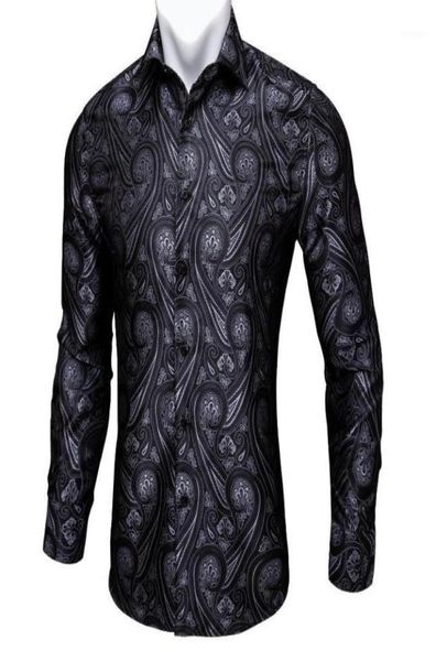 men039s dress shirts barrywang black paisley floral silk men autumn long sleeve casual flower for designer fit shirt bcy0419790226, White;black
men039s dress shirts barrywang black paisley floral silk men autumn long sleeve casual flower for designer fit shirt bcy0419790226, White;black