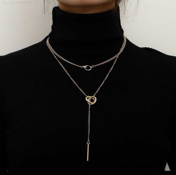 designer jewerly cool double collar chain tassel long rod pendant necklace personalized clavicle diamond jewlery fashion jewelry layered wom, Silver
designer jewerly cool double collar chain tassel long rod pendant necklace personalized clavicle diamond jewlery fashion jewelry layered wom, Silver