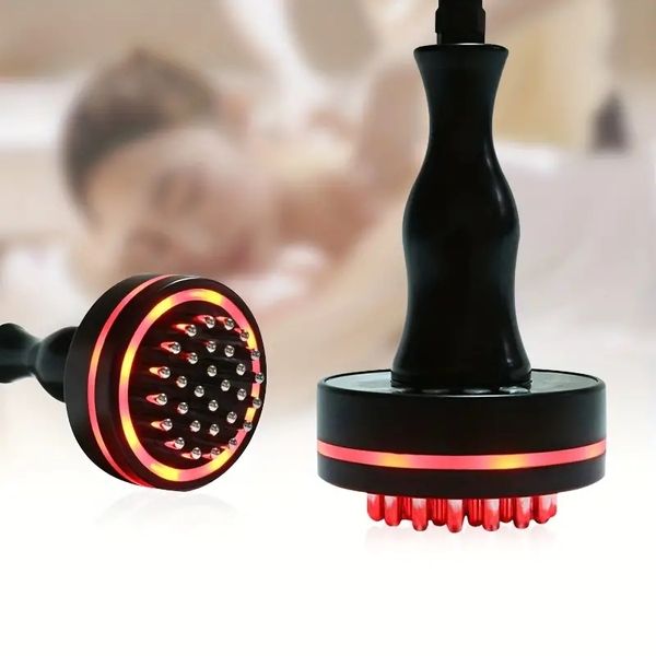 led red light heating scraping device body brush - vibration massager for deep exfoliation and cellulite reduction - black
led red light heating scraping device body brush - vibration massager for deep exfoliation and cellulite reduction - black