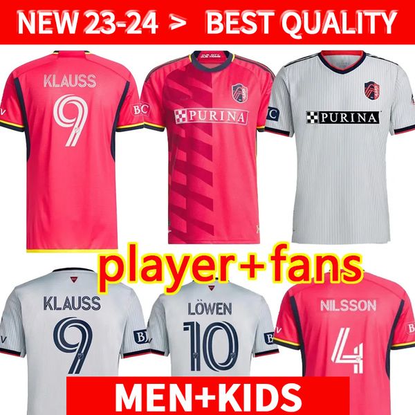 23 24 st. ouis city soccer jerseys new mls home away st louis''red' sc white nilsson 4 klauss 9 nelson gioacchini vassilev, Black;yellow
23 24 st. ouis city soccer jerseys new mls home away st louis''red' sc white nilsson 4 klauss 9 nelson gioacchini vassilev, Black;yellow