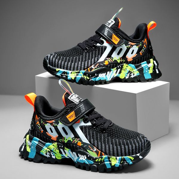 athletic outdoor kids sport shoes for boys running sneakers casual sneaker breathable children's fashion shoes spring child light boys, Black
athletic outdoor kids sport shoes for boys running sneakers casual sneaker breathable children's fashion shoes spring child light boys, Black