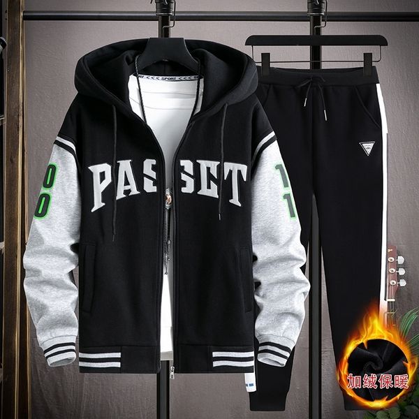 men s tracksuits sweatsuit autumn winter suit casual fashion men sets hooded jacket hip hop sports two piece korean youth 230821, Gray
men s tracksuits sweatsuit autumn winter suit casual fashion men sets hooded jacket hip hop sports two piece korean youth 230821, Gray