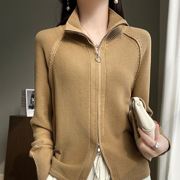 women's knits tees wool cardigan sweater women turtleneck long sleeve korean style in outerwears mujer knit zipper designer spring clot, White
women's knits tees wool cardigan sweater women turtleneck long sleeve korean style in outerwears mujer knit zipper designer spring clot, White