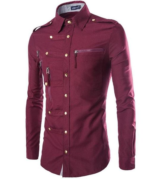 new mens shirt jacket coats spring autumn domineering slim longsleeved lapel blouse complex multibutton metal decorative coat9544823, White;black
new mens shirt jacket coats spring autumn domineering slim longsleeved lapel blouse complex multibutton metal decorative coat9544823, White;black