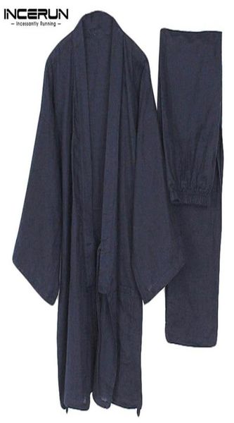 men039s sleepwear men kimono set homewear japanese style solid color cotton and pants pajamas loose casual comfy l5xl4480744, Black;brown
men039s sleepwear men kimono set homewear japanese style solid color cotton and pants pajamas loose casual comfy l5xl4480744, Black;brown