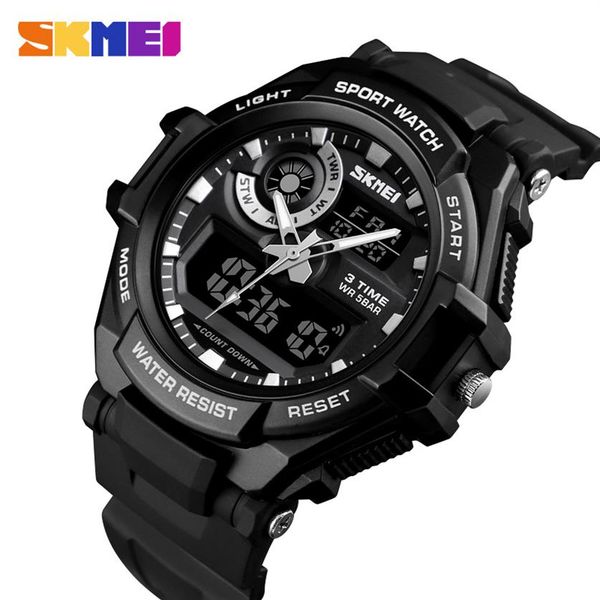 skmei luxury brand men digital watch sports watches men's army military watch man quartz three time clock relogio masculino 1351r, Slivery;brown
skmei luxury brand men digital watch sports watches men's army military watch man quartz three time clock relogio masculino 1351r, Slivery;brown
