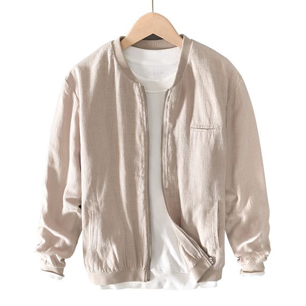 men's jackets classic timeless ramie jacket men's spring and autumn loose japanese retro solid casual youth linen baseball uniform, Black;brown
men's jackets classic timeless ramie jacket men's spring and autumn loose japanese retro solid casual youth linen baseball uniform, Black;brown