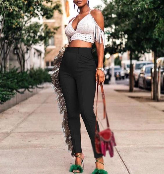 side fringe pants women skinny trousers high waist stretch bodycon tassel pants6911602, Black;white
side fringe pants women skinny trousers high waist stretch bodycon tassel pants6911602, Black;white